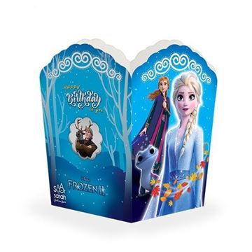 جعبه پاپ کورن تم تولددخترانه السا و آنا (2 Frozen) ۱۰ عددی در ابعاد ۷*۷*cm ۱۳