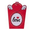 جعبه پاپ کورن تم ولنتاین (Valentine) ۱۰ عددی در ابعاد ۸*۸*۱۲ cm